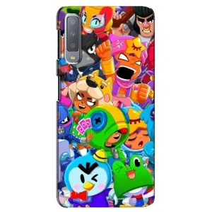 Чехлы Brawl Stars для Samsung Galaxy A7-2018, A750 (AlphaPrint) (Герои Бравл Старс)