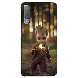 Чехол МАРВЕЛ для Самсунг А7-2018, А750 (AlphaPrint) (I am Groot)