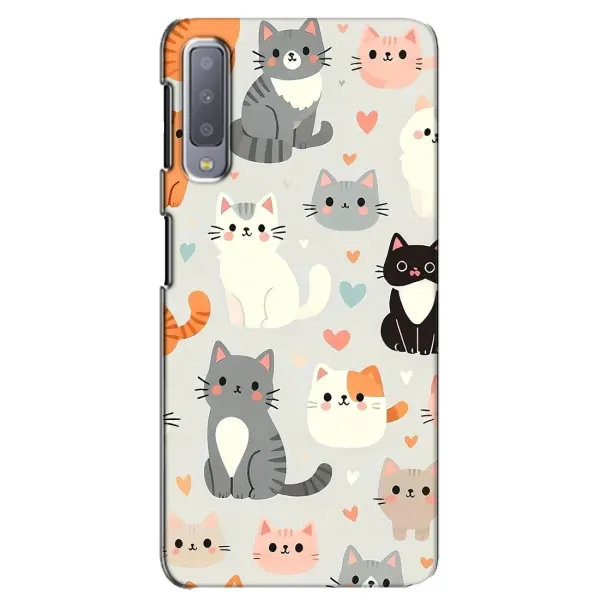 Чехол с принтом «Коллаж котов» для Samsung Galaxy A7 2018 (A750) Чехол с принтом «Коллаж котов» для Samsung Galaxy A7 2018 (A750)