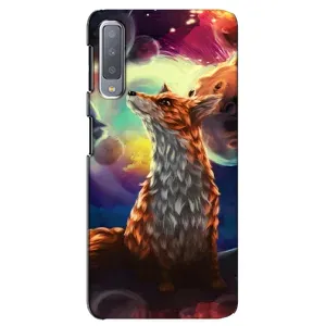 Чохли з картинкою Лисичка для Samsung Galaxy A7-2018, A750 (VPrint) (Лисичка в космосі)