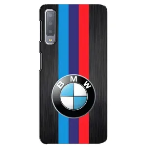 Чехол для Самсунг А7-2018, А750 - с принтом БМВ (AlphaPrint) (Лого BMW)