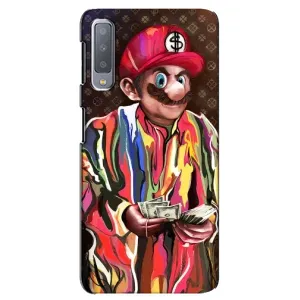 Брендновые Чехлы для Samsung Galaxy A7-2018, A750 - (PREMIUMPrint) (Mario LV)