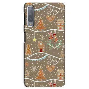 Новогодние, Праздничные Чехлы для Samsung Galaxy A7-2018, A750 - 2024 год (Новогодние пряники)