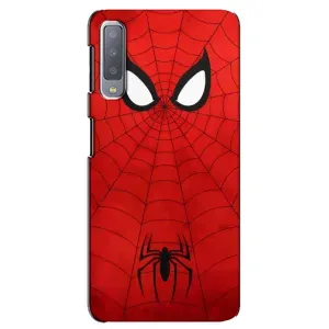 Чехол с человеком пауком для Samsung Galaxy A7-2018, A750 - (AlphaPrint) (Паук (Марвел))