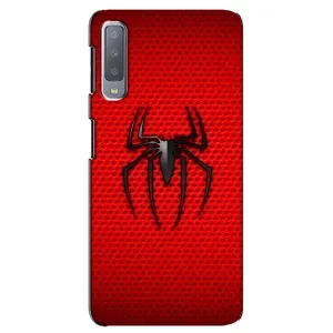 Чехол с человеком пауком для Samsung Galaxy A7-2018, A750 - (AlphaPrint) (Паук Марвел)
