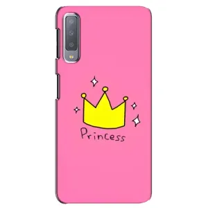 Чехол с картинкой (Стильные) для Самсунг А7-2018, А750 - (AlphaPrint) (Princess)