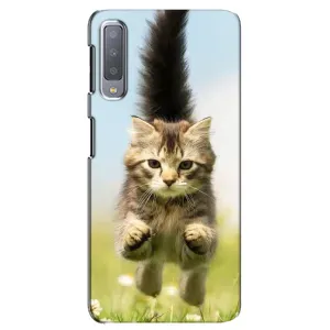 Чохли з Котиками для Samsung Galaxy A7-2018, A750 (VPrint) (Прижок кота)