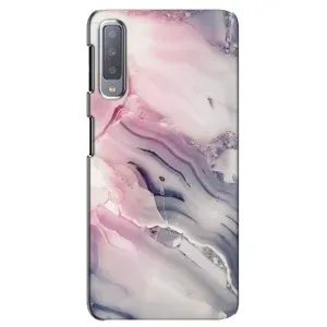 Мраморный чехол на Samsung Galaxy A7-2018, A750 (VPrint) (Пурпурный Мрамор)