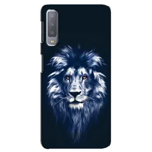 Чохол з картинкою ЛЕВ для Samsung Galaxy A7-2018, A750 (VPrint) (Синій Лев)