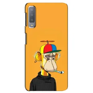 Чехлы с Обезьянами NFT для Samsung Galaxy A7-2018, A750 (AlphaPrint) (Скучающая Обезьяна NFT)
