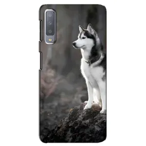 Чохол з Хаскі Samsung Galaxy A7-2018, A750 - (AlphaPrint) (Вірний собака)