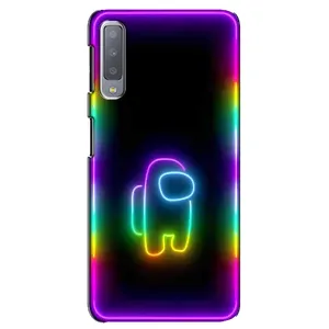 Чехол Амонг Ас для Samsung Galaxy A7-2018, A750 (AlphaPrint) (Яркий скин)