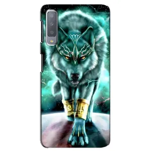 Захисні чохли для Самсунг A7-2018, A750 (AlphaPrint) (ХІТ продаж) ВОВК (Яскравий вовк)