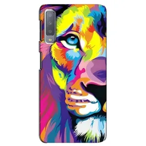 Чохол з картинкою ЛЕВ для Samsung Galaxy A7-2018, A750 (VPrint) (Яскравий Лев)
