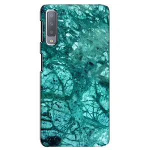 Мраморный чехол на Samsung Galaxy A7-2018, A750 (VPrint) (Зеленый мрамор)