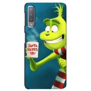 Різдвяні Чохли для Samsung Galaxy A7-2018, A750 (VPrint) (Зелений Грінч)