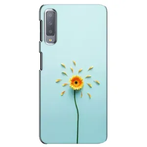 Чехлы с Цветами для Samsung Galaxy A7-2018, A750 (VPrint) (Желтый цветок)