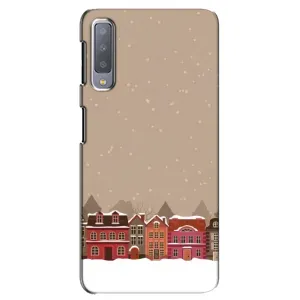 Новогодние, Праздничные Чехлы для Samsung Galaxy A7-2018, A750 - 2024 год (Зимний город)