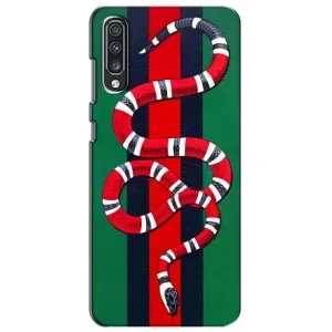 Чехлы ГУЧЧИ для Самсунг А70 (2019) (AlphaPrint) (Gucci змия)