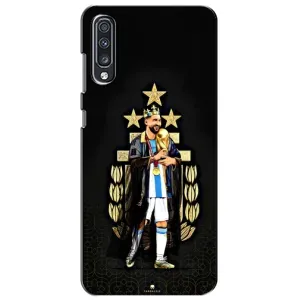 Чехлы для Samsung Galaxy A70 2019 (A705F) (Leo чемпион) (AlphaPrint) (Месси Король)