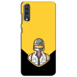 Чехол PUBG для Самсунг А70 (2019) (AlphaPrint) (Пабг в шлеме)