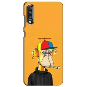Чехлы с Обезьянами NFT для Samsung Galaxy A70 2019 (A705F) (AlphaPrint) (Скучающая Обезьяна NFT)