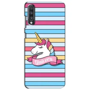 Чехол для Самсунг А70 (2019) - (Единорожки - Новинки) (AlphaPrint) (Unicorn)