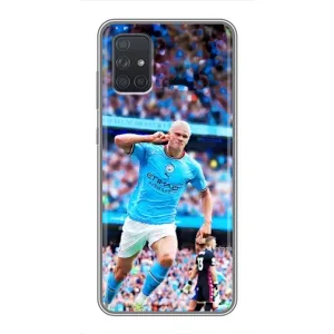 Чехлы с футболистом Ерлинг Холанд для Samsung Galaxy A71 (A715) (AlphaPrint) (фанаты Холанда)