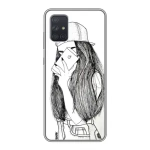 Чохол з друком для Samsung Galaxy A71 (A715) - (Мода) (AlphaPrint) (Фото дівчини)