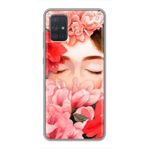 Чехлы (ART) Цветы на Samsung Galaxy A71 (A715) (VPrint) (Глаза в цветах)