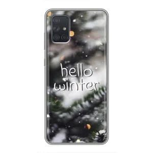 Новогодние, Праздничные Чехлы для Samsung Galaxy A71 (A715) - 2024 год (Hello winter)
