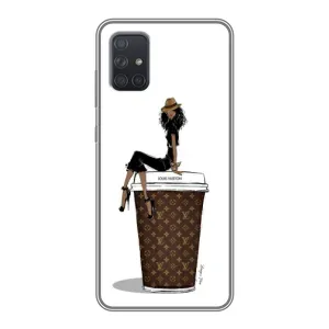 Чохли Луі Вітон для Samsung Galaxy A71 (A715) (AlphaPrint - LOUIS VUITTON) (кава LOUIS VUITTON)