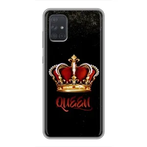 Чехол с Короной Самсунг А71 - (AlphaPrint) (Корона короля)