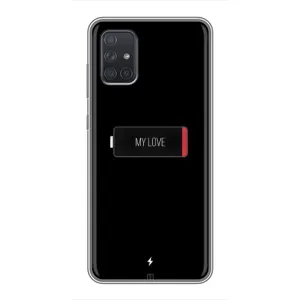 Чехлы для любимой на Самсунг Галаксі A71 (A715) (VPrint) (Love battery)