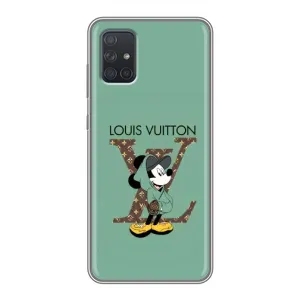 Чохли Луі Вітон для Samsung Galaxy A71 (A715) (AlphaPrint - LOUIS VUITTON) (Міккі Маус LV)