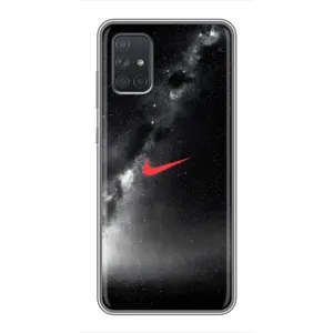 Чохол для Samsung Galaxy A71 (A715) - з принтом Найк (AlphaPrint) (Найк червоний)