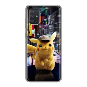 Чехлы с крутыми принтами для Samsung Galaxy A71 (A715) - (PREMIUMPrint) (Пикачу)