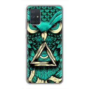 Чехол с птицами на Samsung Galaxy A71 (A715) (VPrint) (Сова с глазом)