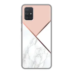 Мраморний чехол на Samsung Galaxy A71 (A715) (VPrint) (Тройний мрамор)