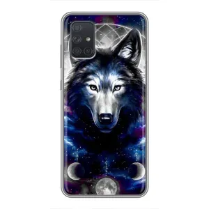 Защитные чехлы для Самсунг А71 (AlphaPrint) (ХИТ продаж) ВОЛК (Волк)