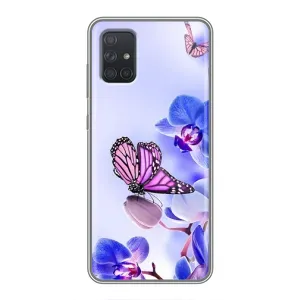 Чехлы с Цветами для Samsung Galaxy A72 (VPrint) (Бабочка на цветочке)