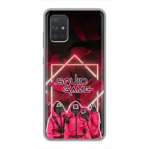 Чохол Гра в кальмара для Samsung Galaxy A72 (Охоронці Гра кальмара)