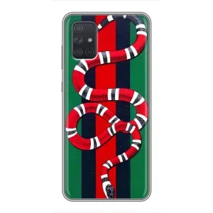 Чехлы ГУЧЧИ для Самсунг А72 (AlphaPrint) (Gucci змия)