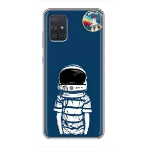 Чохол NASA для Samsung Galaxy A72 (AlphaPrint) (Хлопчик в шоломі)