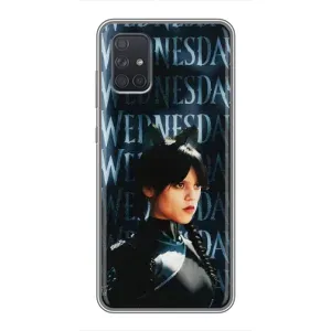 Чохли Венсдей на Samsung Galaxy A72 Уенсдей (AlphaPrint) (Венздей кішка)