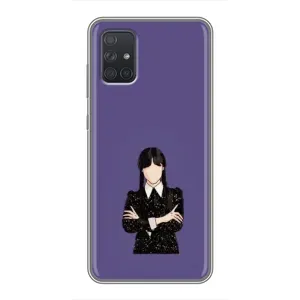 Чехлы Венсдей на Samsung Galaxy A72 Уэнсдей (AlphaPrint)
