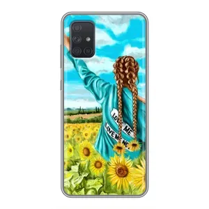 Чохол для Патріота України Samsung Galaxy A72 - (AlphaPrint) (Україночка)