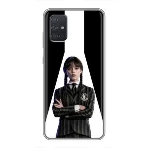 Чохли Венсдей на Samsung Galaxy A72 Уенсдей (AlphaPrint) (W-Wednesday)