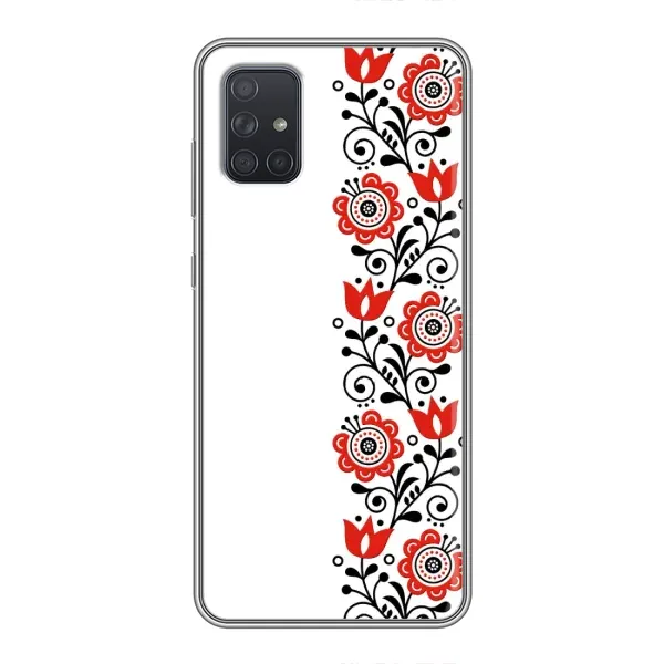 Чехол с принтом «Яркая вишиванка» для Samsung Galaxy A72