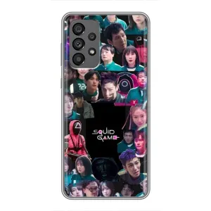 Чехол Гра в кальмара для Samsung Galaxy A73 (5G) (Коллаж Игра кальмара)